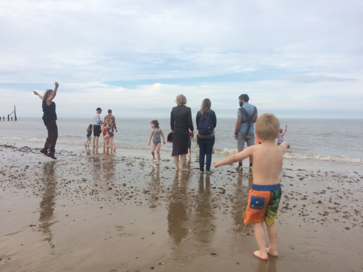 100 Happisburgh beach adults and kids